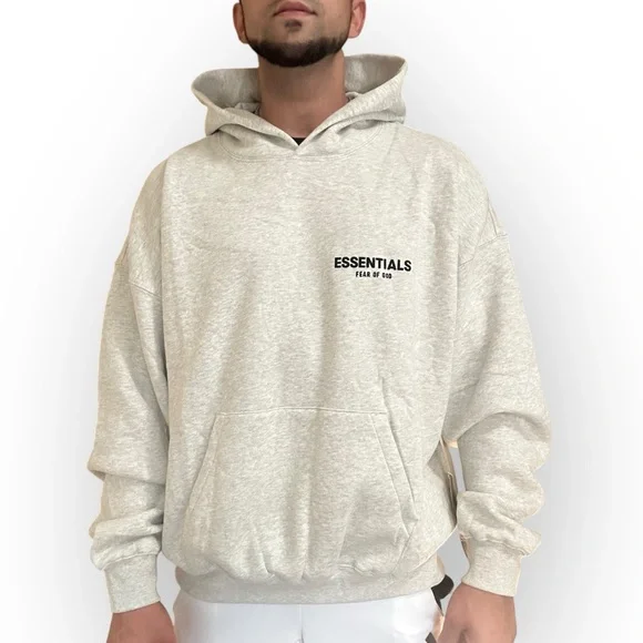 Fear of God Essentials Hoodies Pullover Light Oatmeal - Picture 4 of 16